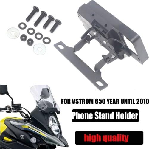 Windscren Bracket Mount Smartphone GPS Holder FOR SUZUKI VSTROM 650 2004-2011