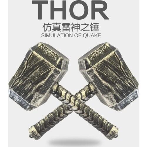 Mini Thor Hammer Halloween Masquerade Cosplay Weapon Children Make Up Party Props Movies Tricks Plastic Props