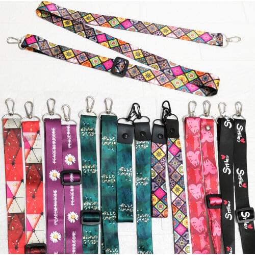 Mobile Phone Neck Strap Lanyard for ID Card Gym USB Bagde Keys Long Strap Cross Shoulder Necklace Lanyard Straps