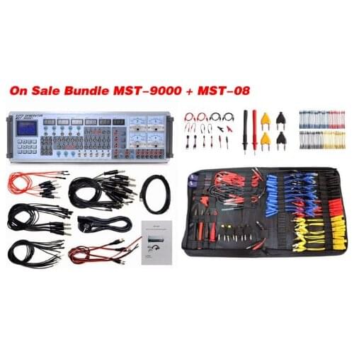 MST-9000 Professional Automotive ECU Signal Simulator Testing Bench for Universal Cars Gasoline Engines +MST-08 Cables Kit 94PCS