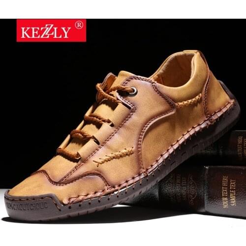 Mens fashion leisure shoes big yards outdoor shoes mens shoes pure manual suture