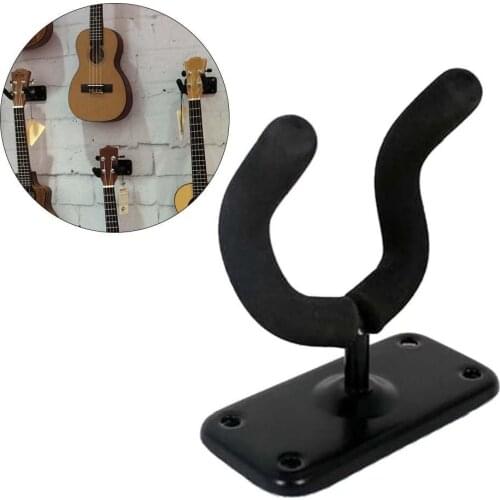 Wall Mount Guitar Metal Hanger Hook Non-slip Holder Stand for Acoustic Guitar Ukulele Violin Bass Guitar Instrument Accessories