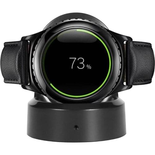 New QI Wireless Stand Smart Watch Fast Charging Charger Dock Station USB Power Cable for Samsung Galaxy Gear S2/3 R732 R720 R77