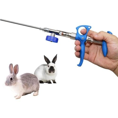0.2-2ml Rabbit Artificial Insemination Gun Continuous Insemination Apparatus Rabbit Semen Injection 1 Set Farm Animals Equipment