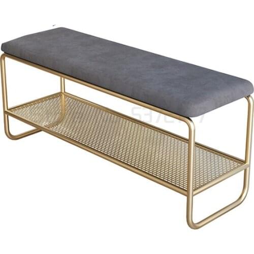 Simple shoe changing stool shoe cabinet light luxury Nordic shoe wearing stool enter the door bench can sit on the shoe rack