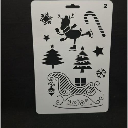 Christmas Layering Stencils for DIY Scrapbooking/photo album Decorative Embossing DIY Paper Cards Crafts