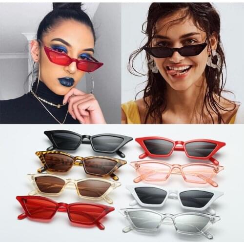 New Vintage Cat Eye Sun Shades glasses Fashion Women Small Frame SunGlasses Street Eyewear Luxury Trending Sunglasses UV400