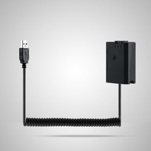 USB Cable to Np-FW50 Dummy Battery Adapter for Battery Bank Accessories