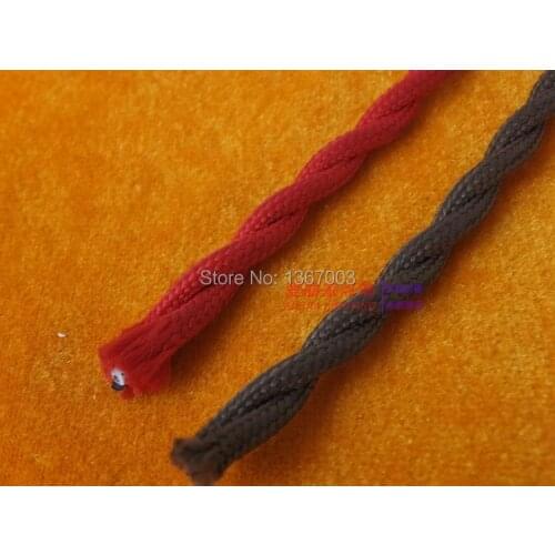 CE 10M 2*0.75mm Vintage Twisted Electrical Wire Textile Cable Edison Vintage Lamp Cord Braided Retro Pendant Light Lamp Wire