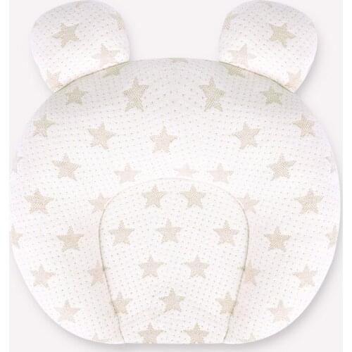 Breathable Stereotypes Anti-head Baby Protective Pillow 100% Cotton Latex Pillow For Newborn 0-1 years old Head Shaping Pillow