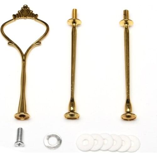 10pcs New Cupcake Wedding Metal Fruit Small 3 Tier Tiered Hardware Cake Stand Handle And Fittings