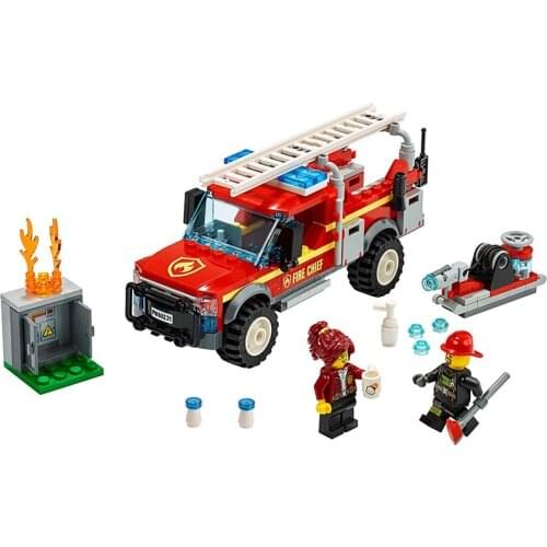 11390 City Series Fire Chief Emergency Truck 60231 Childrens Building Block Toy Gifts