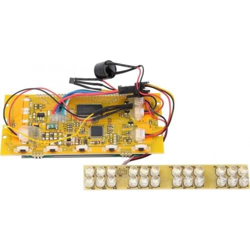 8inch Electric Scooter 36V LCD Display Panel LED Front Light Set with Hall Cable Bell for KUGOO Electric Scooter