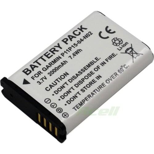 2000mAh 361-00053-00 361-00053-04 010-11654-03 Battery for Garmin Montana 600 600T 650 650T VIRB GPS Alpha 100 handheld