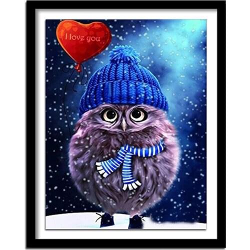 Diamant painting 5d diy diamond painting square Diamond embroidery animals owl diamond round daimond painting 584DD full