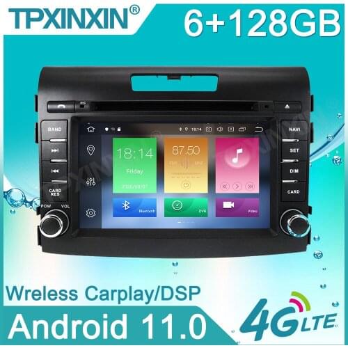 Android 11 6+128G Radio Car DVD Player GPS Navigation for Honda CRV 2012-2016 Car Stereo Audio Vehicle Multimedia Headunit DSP