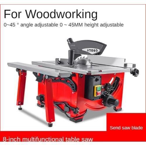 220V Woodworking Table Saw Cutting Machine Push Multi-Function Power Tool Work Table Dust-Free Small Miter Cutting Board Househo