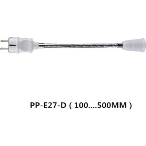 European EU to E27 LED Light Conversion LampHolder Germany PBT Plug Bulb Socket Converter Rotary Screw Lamp Base 10CM 100-230V