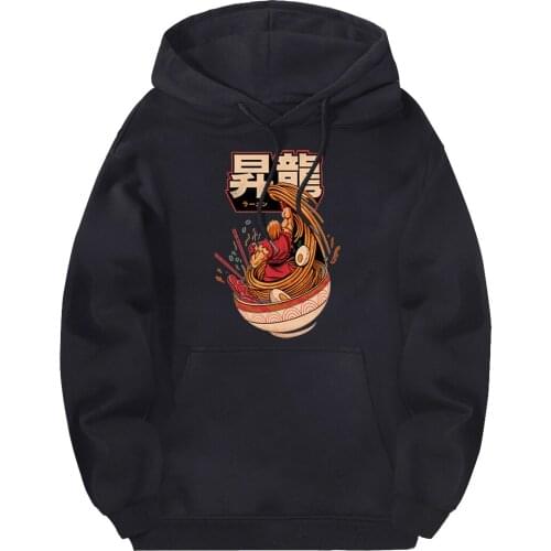 Hipster Japanese Ramen Hooded Sweatshirts Men Brand Fleece Tracksuits Fashion Clothes Male Warm Hoodies Outdoor Supoleron Hombre
