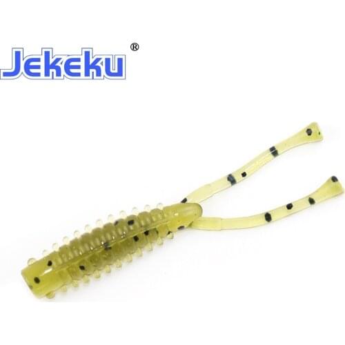 JEKEKU 20pcs Silicone Fishing Lures 40mm0.4g Soft Bait Jigging Lure Pescashad Soft Bait Aritificial Fishing Wobblers