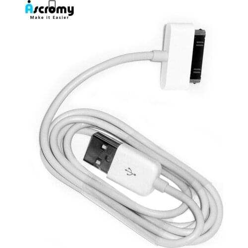 Ascromy Usb Charger Cable For iphone 4 4s ipod nano ipad 2 3 iphone 4 s iphone4 iphone4s 30 pin 1m cord usb charging cable kabel