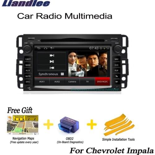 Liandlee For Chevrolet Impala 2006~2013 2 Din Car Android GPS Navi Navigation Radio TV CD DVD Player Audio Video Stereo OBD2