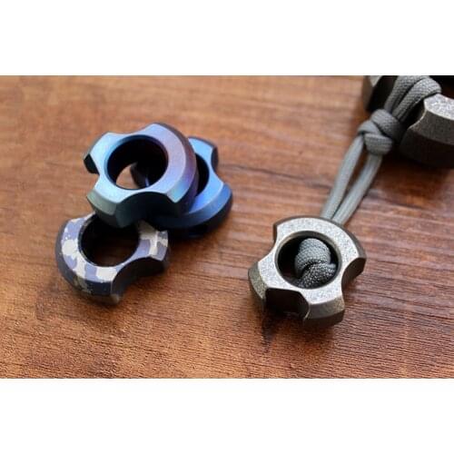 1PC Titanium Alloy TC4 Mini Knife Beads Lanyard Pendant Opener Zipper Umbrella Rope DIY Decorative Accessories EDC Multi Tools