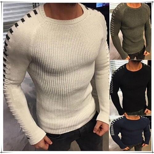 COLDKER men casual long sleeves winter swearter streetwear turtleneck tops males solid clothing S-3XL cloth