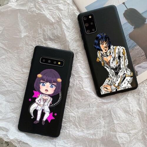 Japanese Anime JOJO bizarre adventure black TPU soft Cases for Samsung A10 A30 A40 A50 A60 A70 A41A51A71 A81 A91