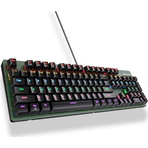 Wired Gaming Keyboard Mouse Set Mechanical Black Switch Blue Switch Keyboard Luminous RGB Keyboard Mouse Set