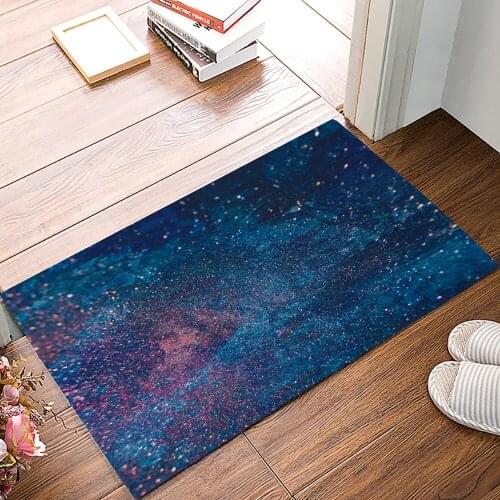 Galaxy Wall Decoration Family Doormat Kitchen Living Room Floor Rug Bathroom Non-slip Foot Mat Entrance Hall Welcome Carpet