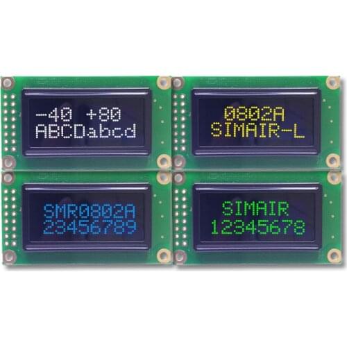 New COB WS0010 16 PINS 58x32mm 5V Pannel Screen8*2 0802 Charcter OLED LCD Display Module 8x2