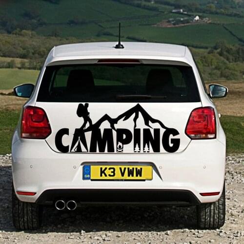Hot Camping Car Sticker Cover Scratches Cartoon Window Decal For Motorcycle Vw Bmw E46 Ford Focus