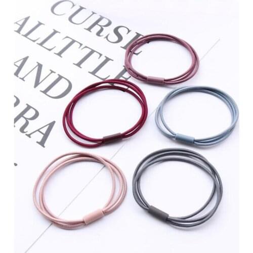 Hot 10pcs Korean Hair Accessories,Fashion Versatile Head Rope, Girls Elastic Hair Bands Diy Headwear Jewelry Findings