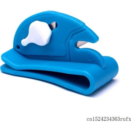 100 Pcs Balloon Ribbon Cutter Easy Balloon Tools Fixed on Belt Blade to Cut Ribbon Burst the Balloons Accessories Tool