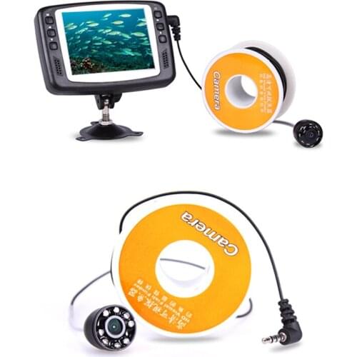 3.5 inch Color Monitor Fish Finder Underwater Fishing Camera with 8Pcs White LEDs 15M Cable