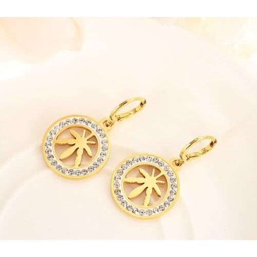 Love leaf drop earring Ethiopian/Nigeria/Kenya /Ghana Gold color Dubai african Arab Middle Eastern Jewelry Mom Gifts