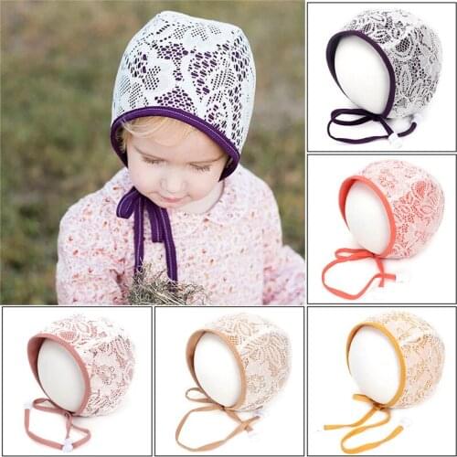 Autumn New Baby Hat Cotton Cute Lace Baby Girls and Boys Hat Infant Toddler Kids Sun Caps Newborn Hat For 0-6 Years Caps