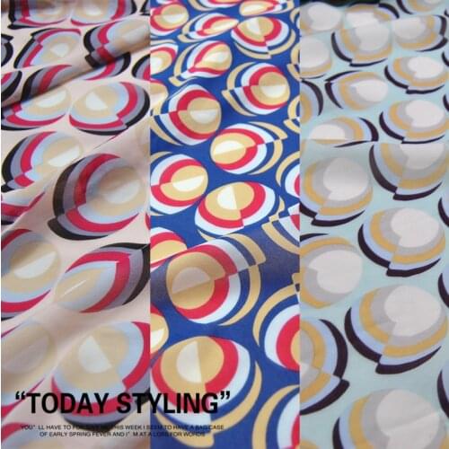 LEO&LIN Three-Color Elastic Large Wide Circle Silk Georgette Chiffon Skirt Shirt Silk Clothing Fabric DIY Patchwork Tissue