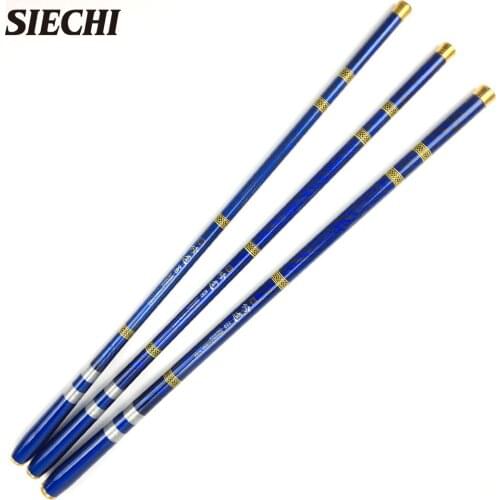 SIECHI New Carbon Fiber Telescopic Fishing Rods Pesca Stream Hand Pole Ultralight Superhard 3.6/4.5/5.4/6.3/7.2M