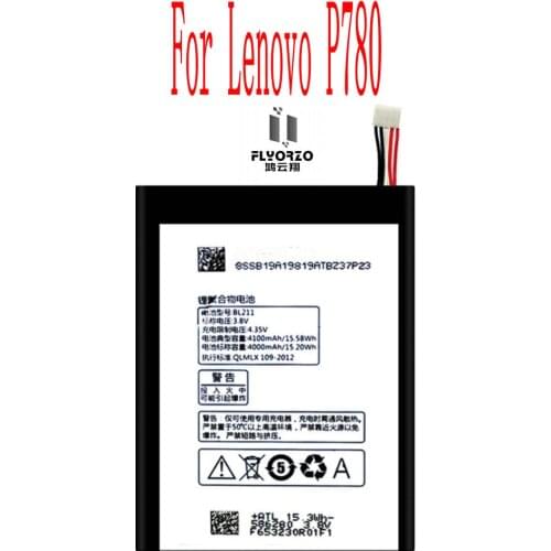 High Quality 4100mAh BL211 Battery For Lenovo P780 Cell Phone