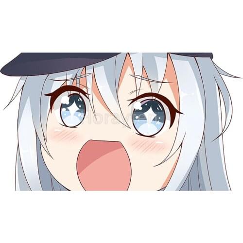 Car Styling Vinyl Stickers for Cartoon Lovely Waifu Girl Anime Graphics Motor Bikes Keyboard Decal Waterproof