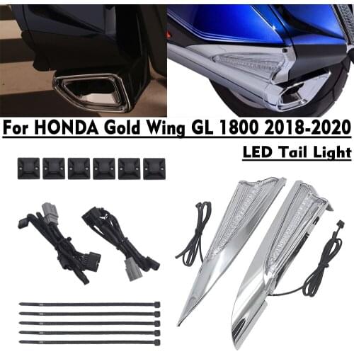 Motorbike Saddlebag Accent Swoop LED Light Turn Signal Case Kit motorcycle accessories For HONDA Goldwing GL1800 F6B 2018-2020