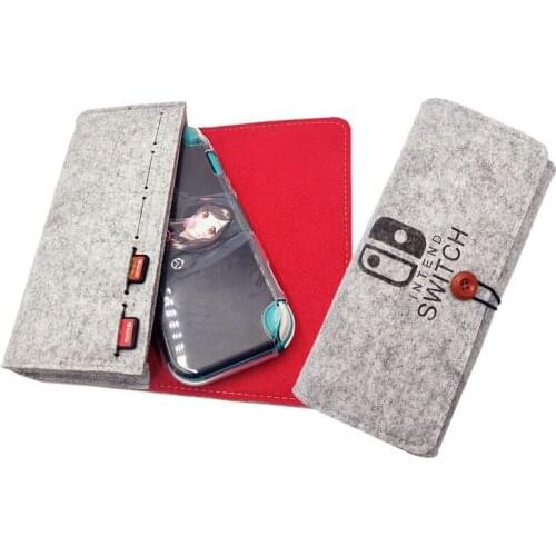 Nintend Switch Storage Bag Soft flannel Protective Carrying Portable Case for Nintend Switch Lite NS Game Accessories