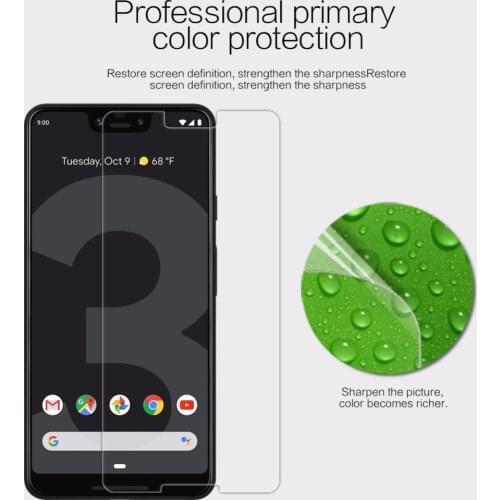 For Google Pixel 3 XL Screen Protector NILLKIN Super Clear Transparent Soft PET Film For Google Pixel 3