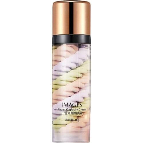 Three-color Mixed Isolation Lotion Fill Pores Moisturizing Bright Skin Foundation Primer Base Makeup Concealer Face Primer