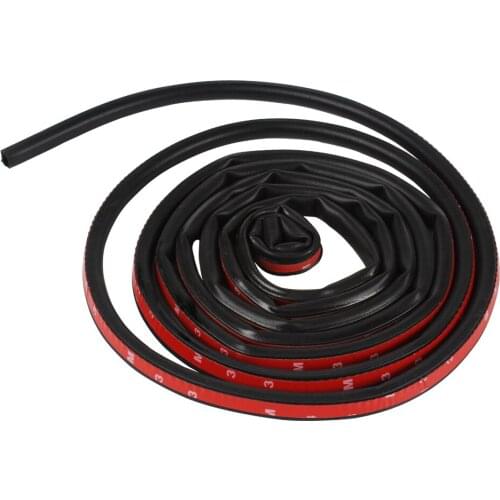 Big D Type Sealing Rubber Strip With 3M double-sided adhesive Stickers Car Styling Car Sound Insulation Car Door Strip