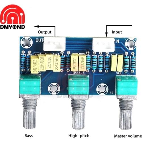 2-channel XH-M802 Passive Tone Board Amplifier Preamp Power Module Low High Sound Adjustment Electonic Electronic PCB Board