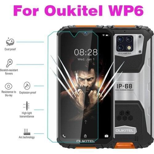 2PCS Tempered Glass For oukitel WP6 WP13 Screen Protector Toughened protective film For oukitel WP15 glass