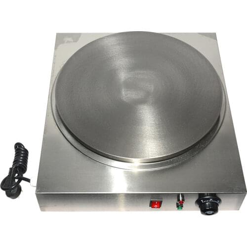 220V Commercial Electric Crepe Machine Diameter 40cm Pancake Baking Iron Plate Commercial Electric Multigrain Pancake EU/AU/UK